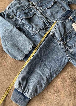 Бомбер джинсовка куртка zara 7