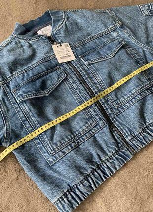 Бомбер джинсовка куртка zara 10