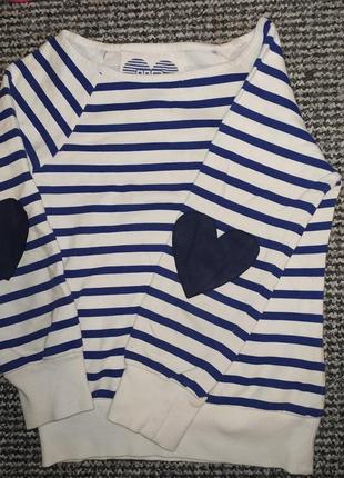 Полосатая кофта белая