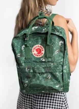 Водонепроницаемый рюкзак fjallraven kanken зеленый с рисунками портфель школьный канкен2 фото