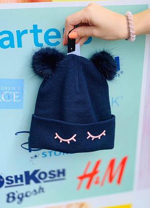 Шапка двойной вязки h&m для девочек
