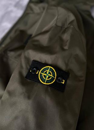 Плащевка анорак stone island olive.5 фото