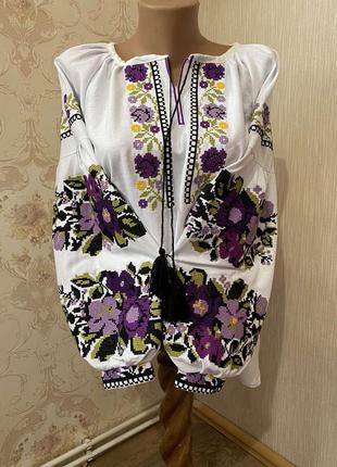 Вишита сорочка льон