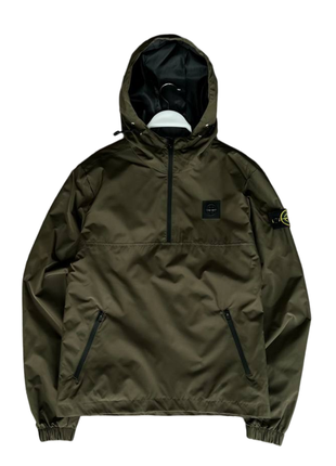 Плащевка анорак stone island olive.1 фото