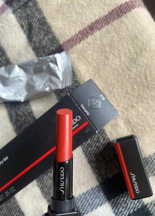 Помада для губ shiseido  218 volcanic, visionairy gel lipstick,  1.6 г2 фото