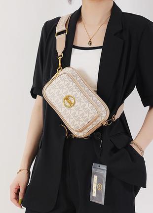 Женская сумка через плечо, сумка на плечо, кроссбоди, бежевая сумка, клатч4 фото