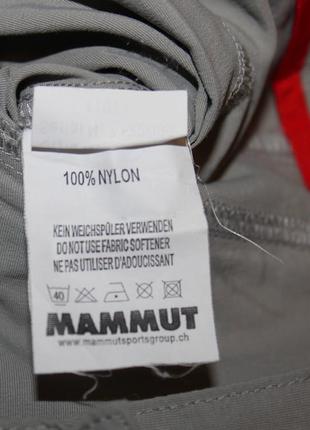 Женские трекинговые штаны шорты 2в 1 серые mammut xs3 фото