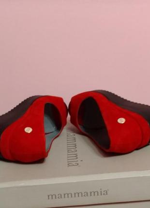Красные туфли mamma mia на платформе6 фото