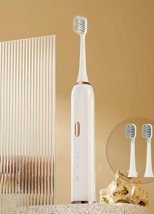 Електрична зубна щітка sonic t300 біла1 фото