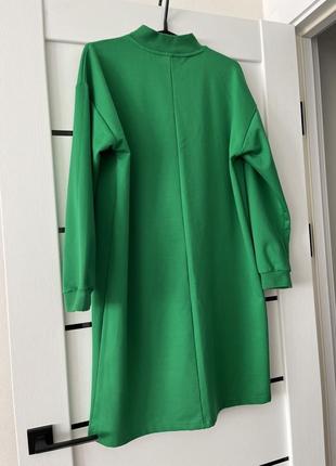 Платье платье яркое зеленоватое акцентное прямое noisy may