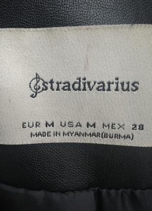 Кожаная куртка stradivarius8 фото