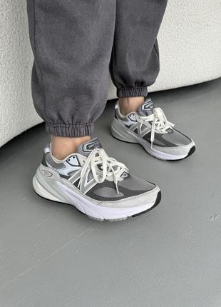 Замшевые кроссовки new balance 990 v6 grey