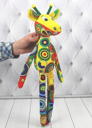 М'яка іграшка "жираф веселка 1", копіца 00408-6
