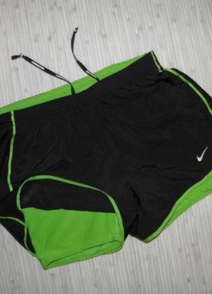 Шорты двойные nike dri-fit оригинал.2 фото