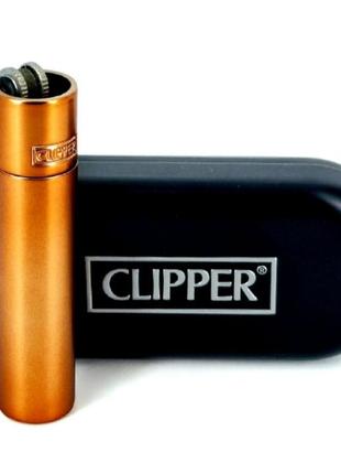 Зажигалка clipper металл   подарочная