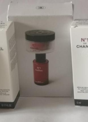 Chanel №1 de chanel відновлювальний крем для обличчя та відновлювальна сироватка, 2*5 мл
