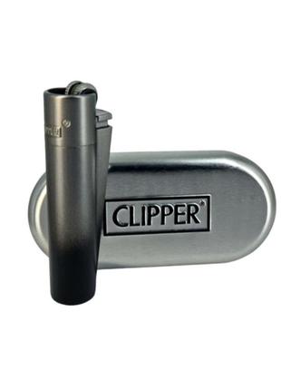 Зажигалка clipper металл   подарочная