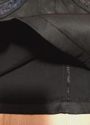 Чёрная мини-юбка р.365 фото
