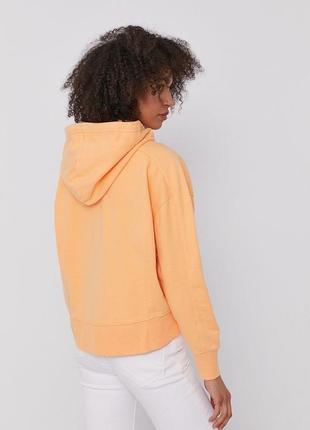 Оранжевое худи с капишоном спортивная кофта calvin klein jeans худи с капюшоном оранжевое худи двух разных нить3 фото