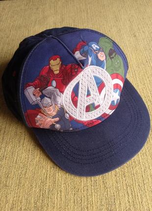 Кепка бейсболка avengers marvel m&amp;co kids, medium 5-7 лет