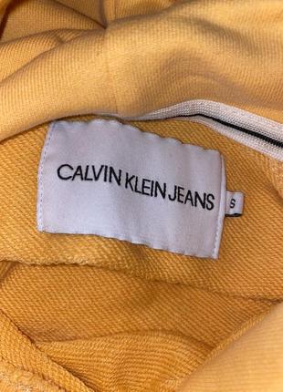 Оранжевое худи с капишоном спортивная кофта calvin klein jeans худи с капюшоном оранжевое худи двух разных нить5 фото