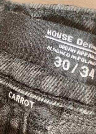 Мужские джинсы house brand denim carrot (30/34)5 фото