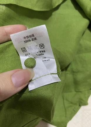 Юбка лляная и блуза зеленая комплект лляной костюм из льна next- m9 фото