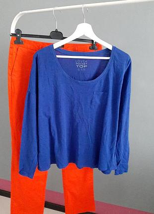 100%cotton _трикотаж_кофточка в синьому_#605