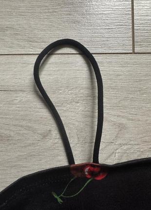 Кроп топ на бретельках с принтом вишни для девочки shein 10 лет / 140 см5 фото