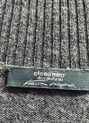 Джемпер свободного кроя с v образным вырезом то итальянского бренда elena miro (оригинал).7 фото