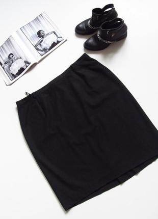 Черная юбка разрез сзади 🖤3 фото