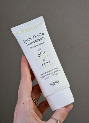 Conцезащитный крем purito day go-to sunscreen spf50 60 ml