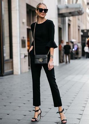 Брюки  деловые sexy fit черные