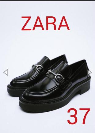 Туфли лоферы zara 37 размер