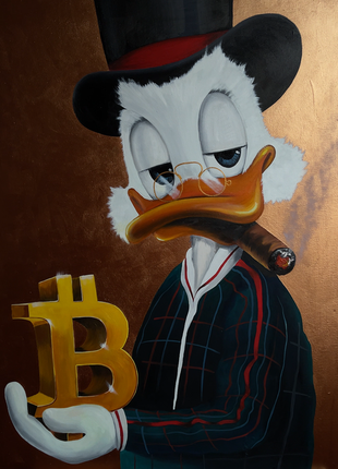 Картина скрудж біткоїн scrooge mcduck bitcoin1 фото