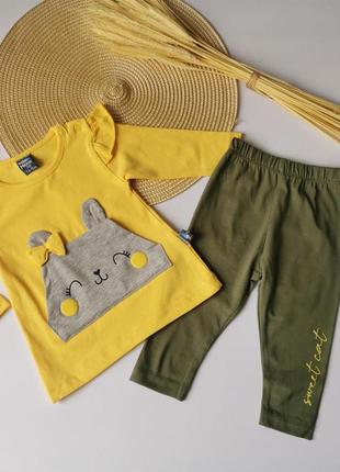 Комплект для дівчинки жовтий 1761