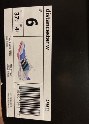 Кросівки adidas distancestar w бігові з шипами4 фото