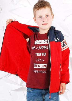 Якісна демісезонна куртка для хлопчика від grace (угорщина), (р. 116)5 фото