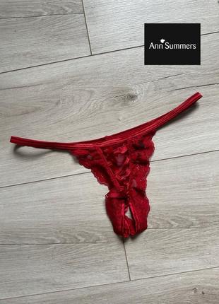 Сексуальні труси трусики з інтимним вирізом із доступом із розрізом ann summers1 фото