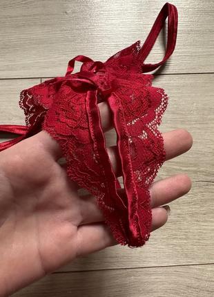 Сексуальные трусы трусики с интимным вырезом с доступом с разрезом ann summers5 фото