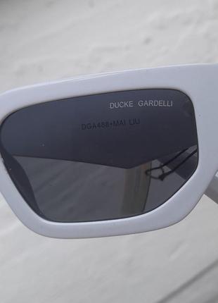 Очки солнцезащитные uv400 модные белые актуальные4 фото