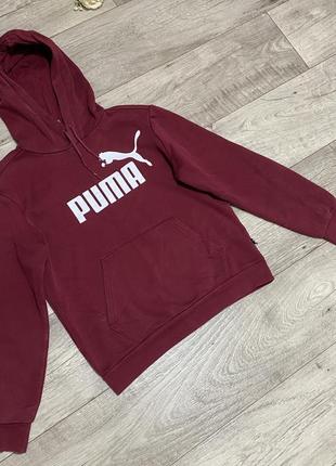 Толстовка, худи, кофта на флисе puma, р.xs