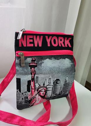 Сумка через плече robin ruth new york, рожева.