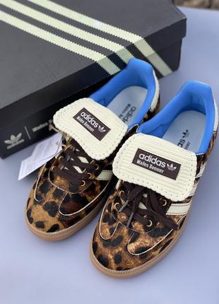 Кеды кроссовки adidas samba pony wales bonner leopard8 фото