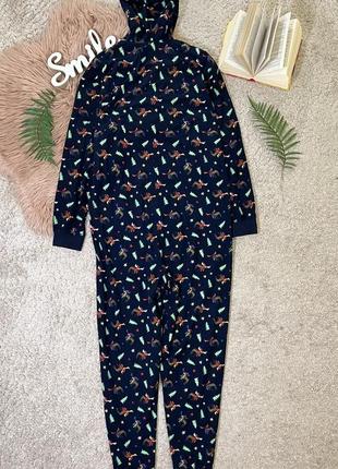 Флисовая пижама кигуруми в принт No964 фото