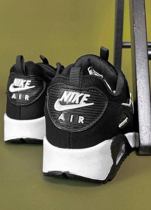 Кроссовки мужские, nike air max 90 black white2 фото