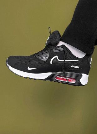 Кроссовки мужские, nike air max 90 black white3 фото