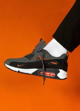 Кросівки чоловічі, nike air max 90 silver orange3 фото