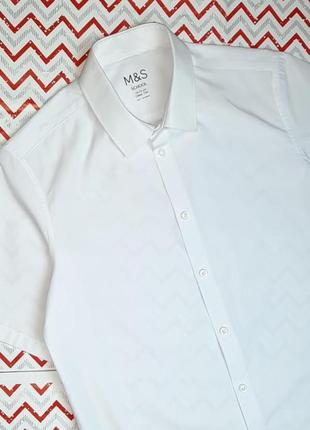 😉1+1=3 брендовая базовая белая рубашка marks&amp;spencer на мальчика 14 - 15 лет3 фото