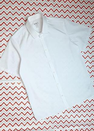 😉1+1=3 брендовая базовая белая рубашка marks&amp;spencer на мальчика 14 - 15 лет6 фото